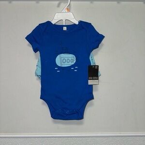 Okie Dokie Blue Submarine Bodysuit